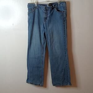 Rt 66 women's size 17/18 midrise bootcut blue denim jeans.